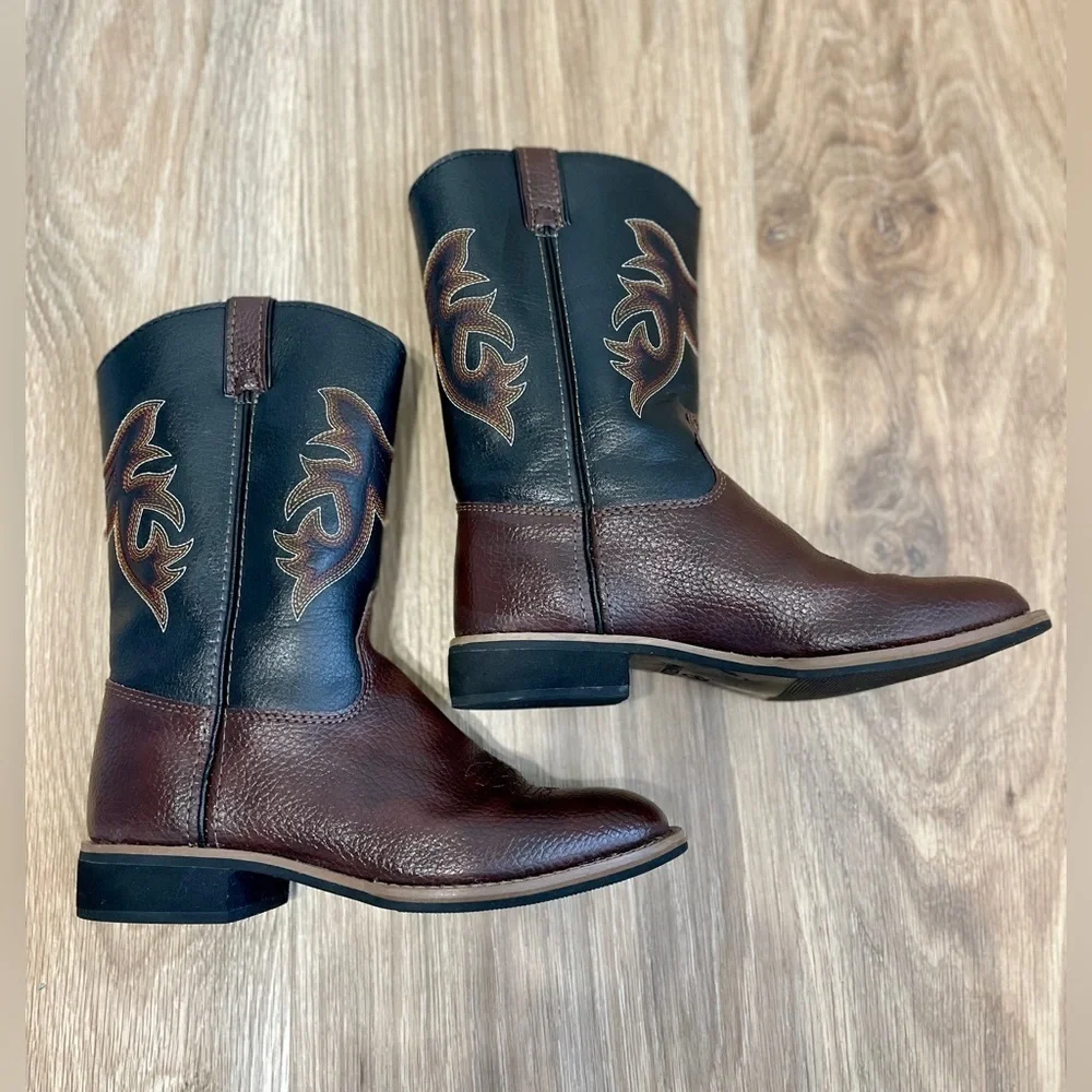 Magellan Outdoors Kids' Ace PSGS Western Boots Size 1 EUC